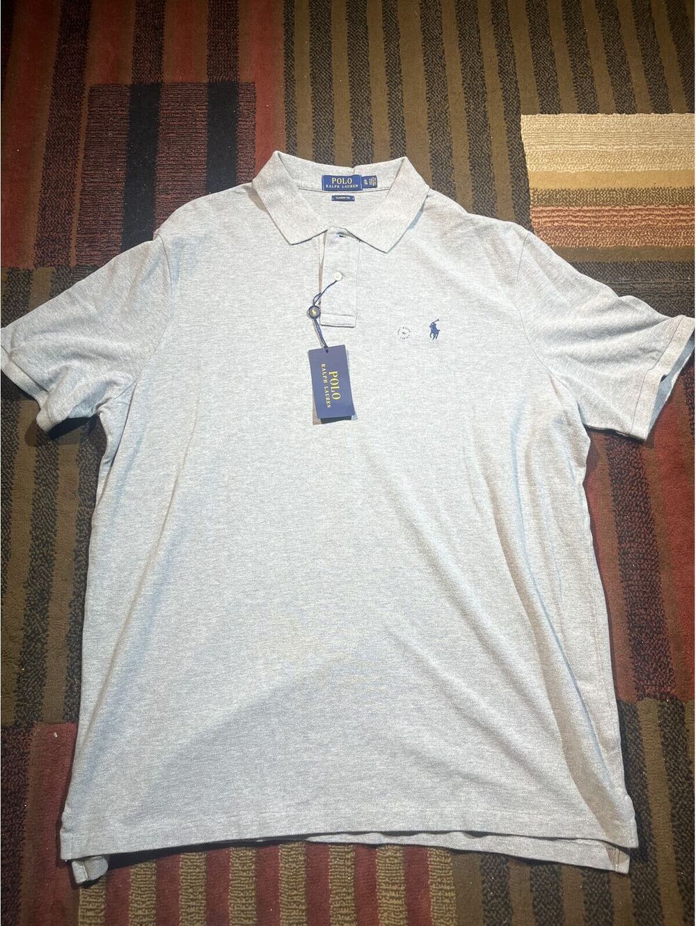 Polo Ralph Lauren Classic Fit Mesh Polo XL Grey Heather
